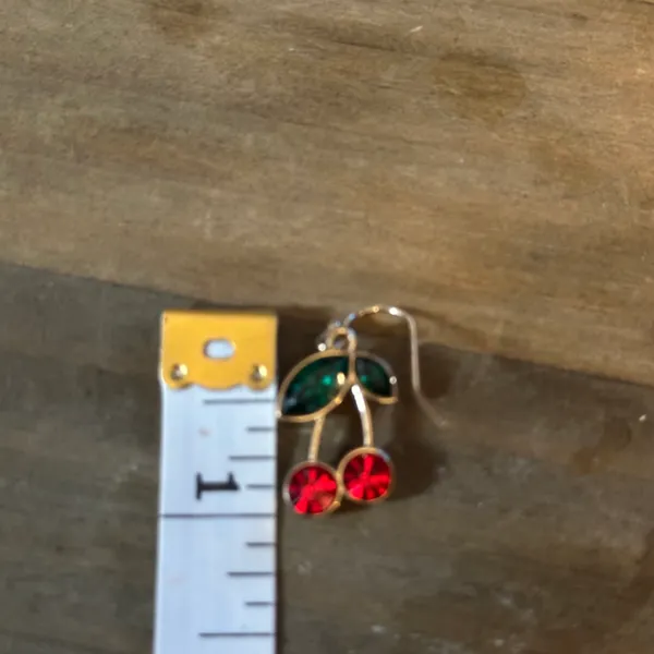 Cherries And Pineapples Drop Earrings Multiple - Image 4