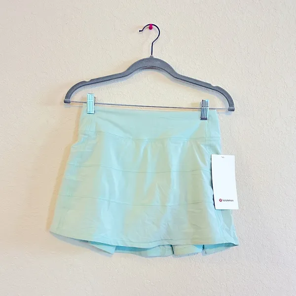 NWT Lululemon Pace Rival MR Skirt *Long / Delicate Mint / 2 - Image 5
