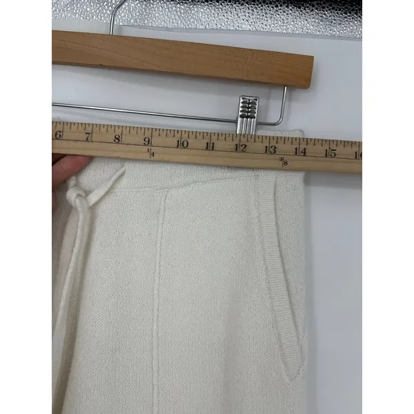 Haven Well Within Organic Cotton Pintuck Wide Leg Sweater Knit Lounge Pants S - Image 6