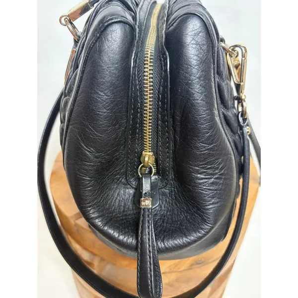 Coach Madison Gathered Leather Sophia Satchel Black Gold 25985 Handbag - Image 6