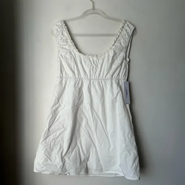Princess Polly Gentle Love White Lace Trim Mini Dress 6 NWT - Image 10