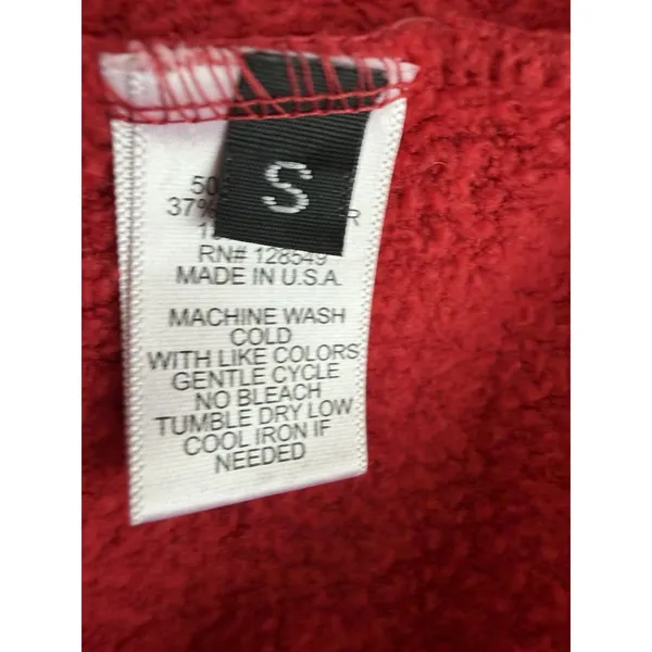 Aviator Nation "Surf Naked" Zip Up Hoodie Red Unisex Size Small - Image 10