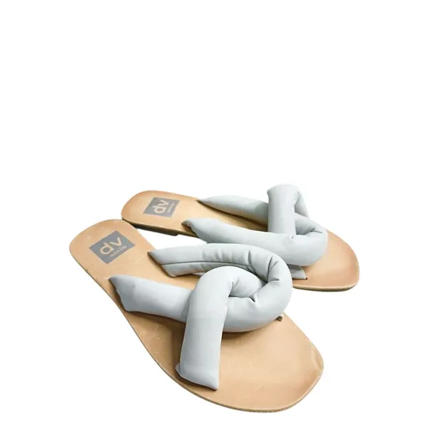 DV Dolce Vita Joanna Light‎ Blue Puffy Knot Flat Slide Sandals Womens 6.5 - Image 2