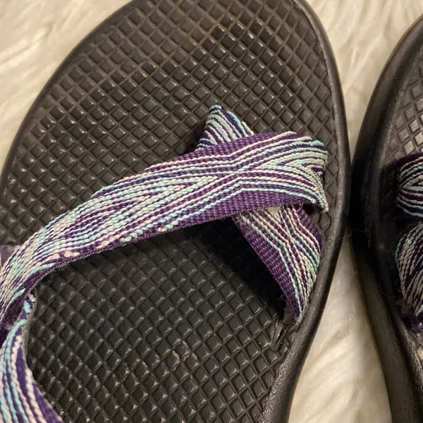Chaco Sandals size 8 good condition color purple blue see all photos - Image 11