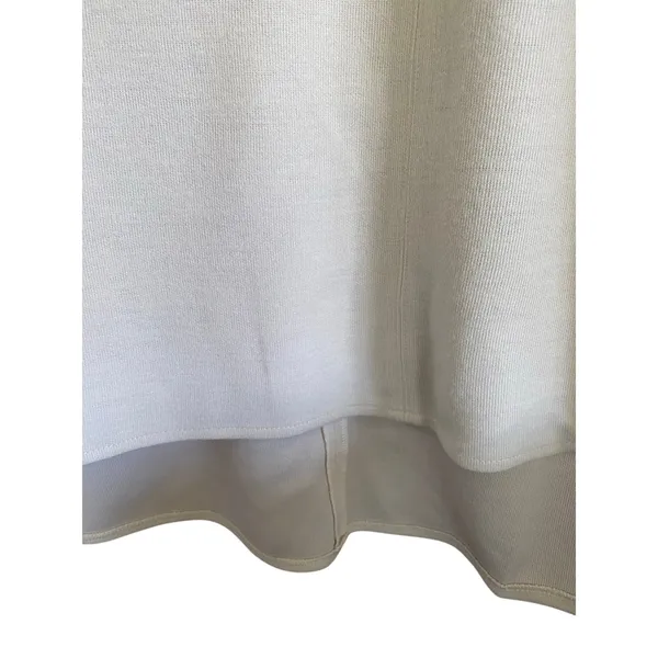 Catherine Malandrino Cream Knit Midi Skirt Size Small - Image 4