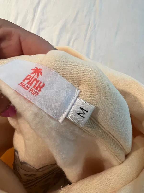 Pink Palm Puff Hoodie - Image 4