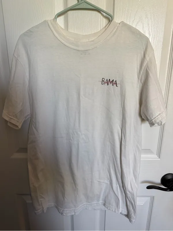 Alabama Crimson Tide Comfort Colors White Short Sleeve Tee M - Image 2