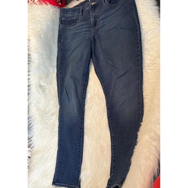 Levis 311 Shaping Skinny Jeans Blue Denim Mid Rise Size 31 Womens - Image 11