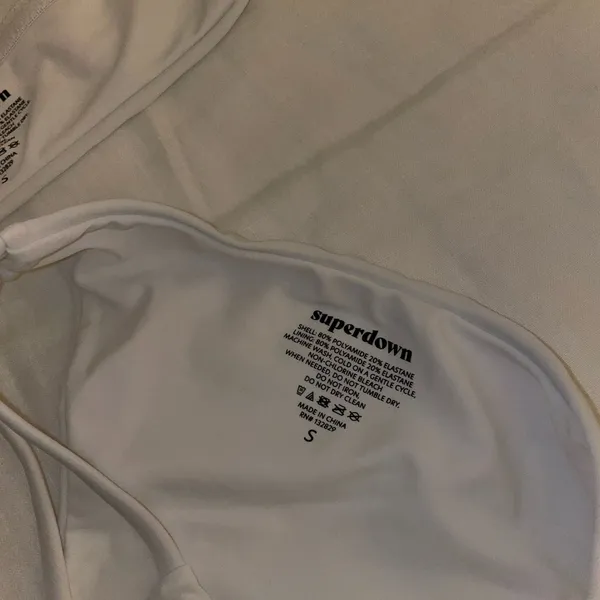 superdown Monica Top and Bottom in White - Image 6