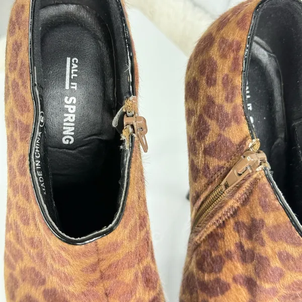 Call It Spring Brown Leopard Heels - Image 4