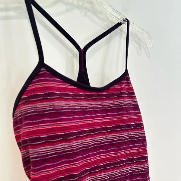 Lululemon Power Y Tank LuonSpace Dye Twist Women's‎ 6 Regal Plum Alarming Casual - Image 7