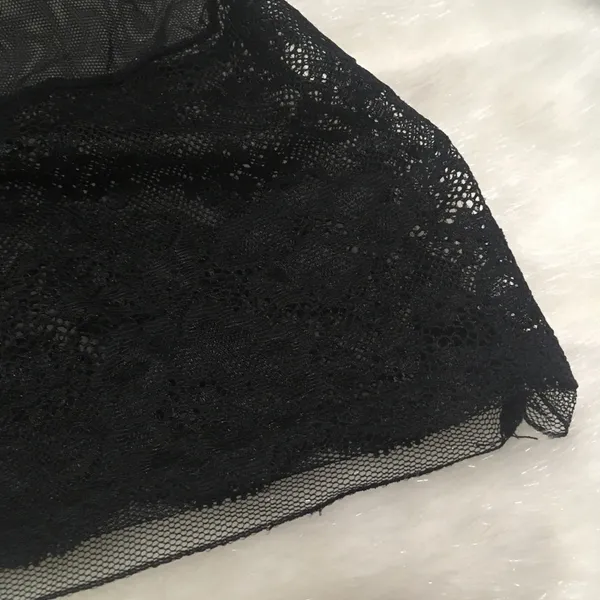 Victoria's Secret Black Lace Mesh Lingerie S - Image 5