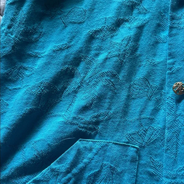 Vintage pacific beach brand Lilly like beach swim coverup with‎ gold buttons - Image 4