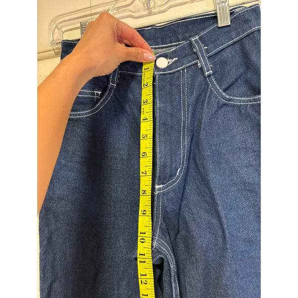 Unbranded Women's Raw Indigo High Rise Jeans 100% Cotton 26x28 USA - Image 5