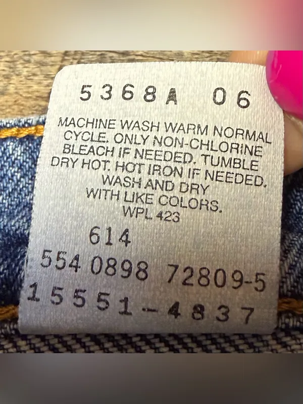 Vintage 90s Levi's 550 Jeans Relaxed Tapered Leg 10 Misses Blue USA Cotton - Image 8