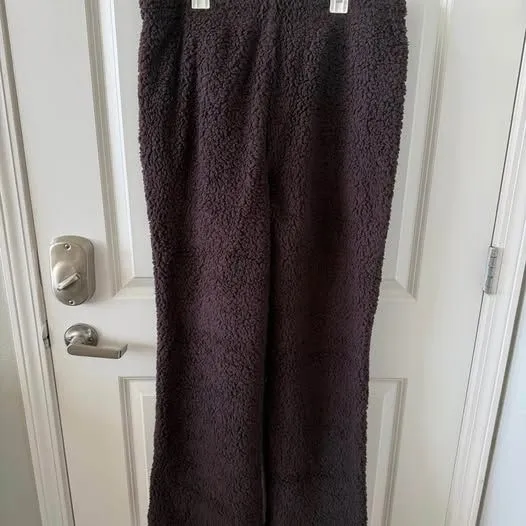 Skims Sherpa Sweatpants Espresso Size Large - Image 3