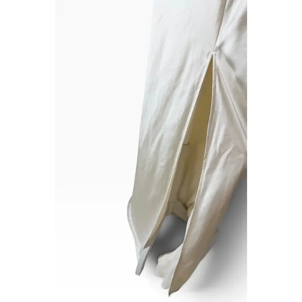 Lulus Elegant Cream Halter Maxi Dress Women Large - Image 4