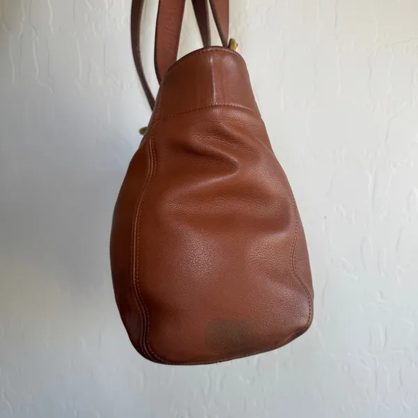 Vintage Coach Soho Buckle Bag 4157 British Tan Brown Leather Tote Shoulder Bag - Image 3