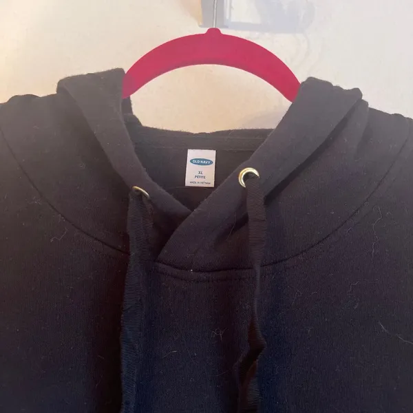 Old Navy Womens Black Hoodie XL Petite Long Sleeve - Image 4