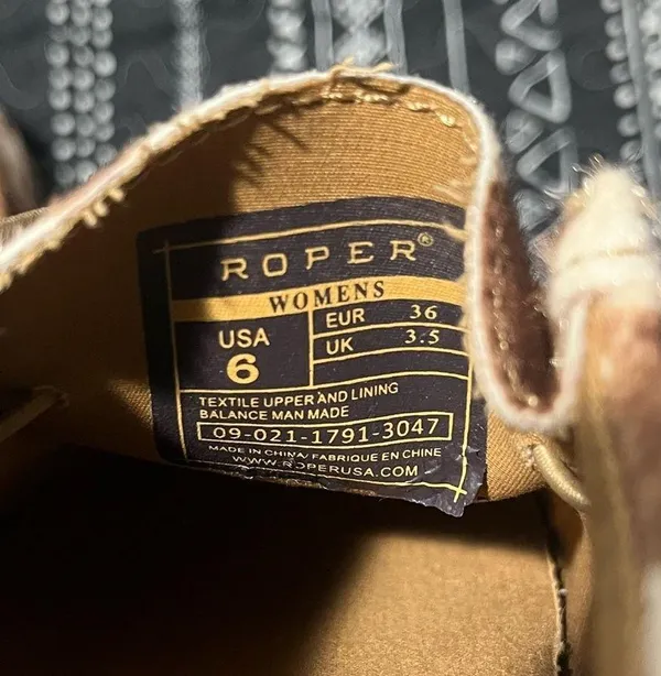 Women’s Cowhide Ropers Size 6 - Image 4
