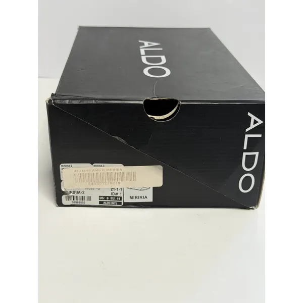 Aldo Mens Navy Blue Brown Round Toe Low Top Lace-Up Sneaker Shoes Size 8 New - Image 8