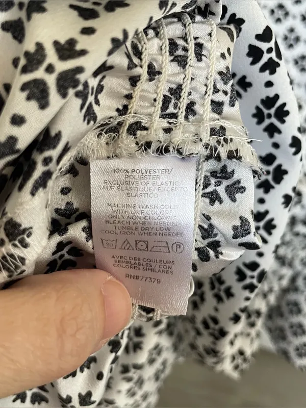 Ann Taylor Floral Border Print Peplum Blouse Mustard White Women Size Medium - Image 5