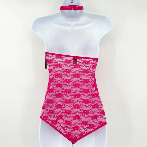 NWT Fredericks of Hollywood Margarita Floral Sheer Lace Teddy Lingerie‎ Size S - Image 10