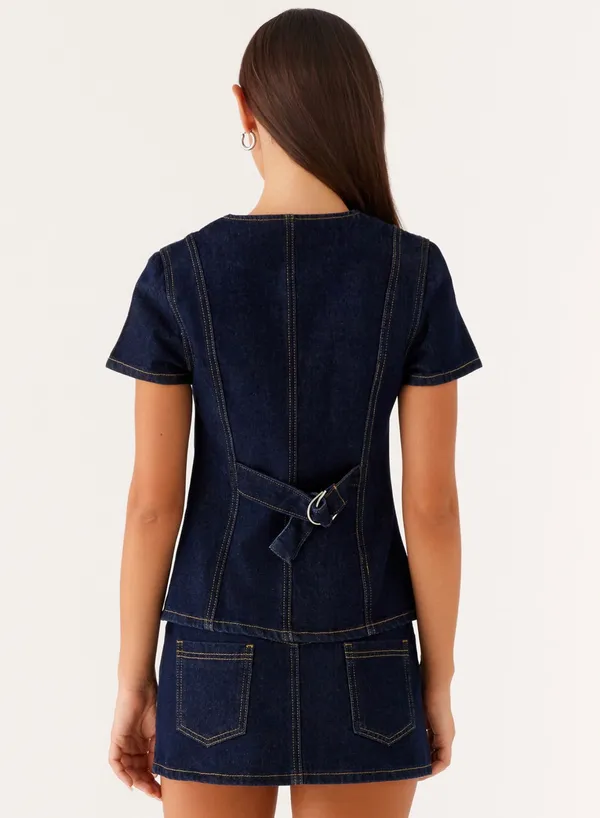 Peppermayo Denim Top - Image 3