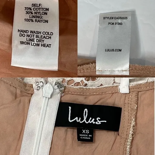 Lulu's One‎ Wish Handkerchief Dress White Lace Midi XS Cruise Wedding Event NWT - Image 8