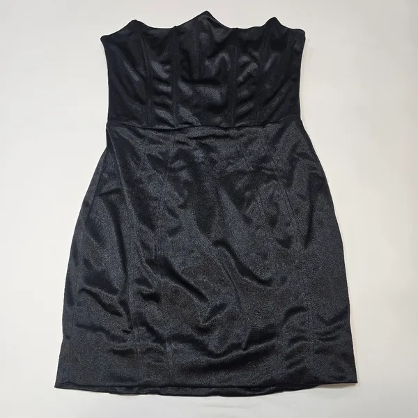 Superdown Zoe Strapless Mini Dress in Black - Image 2