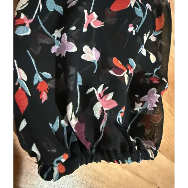 Madewell Shirred Sleeve in Drifting Flowers Blouse Size XS - Image 7