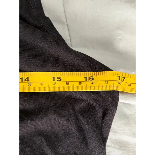 Reformation Black Muscle Tank Top 100% Tencel XS Sleeveless‎ Crew Made in USA - Image 4