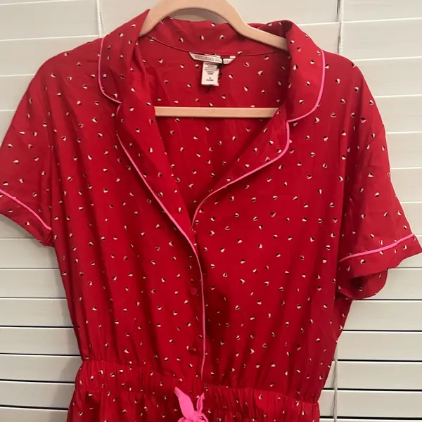 Victoria's Secret pajama shorts romper med - Image 4