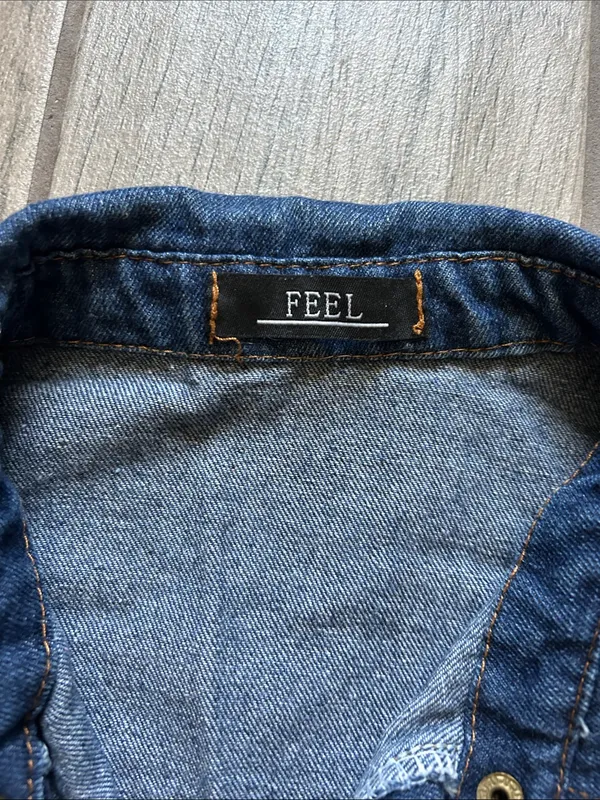 Dark Blue Denim Jean Jacket - Image 2