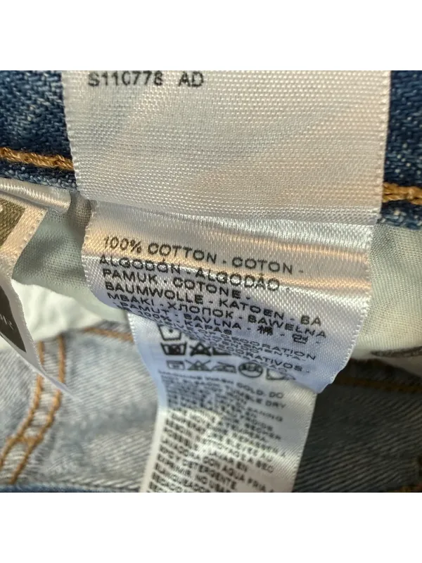 Levis Low Pro Straight Jeans Womens 28 Blue Denim Pants Go Ahead Light Wash - Image 4