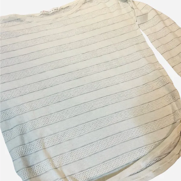 Athleta White Knit Long Sleeve Top - Image 3
