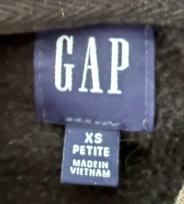 Mini Logo Gap Relaxed Cropped Hoodie XS - Image 2
