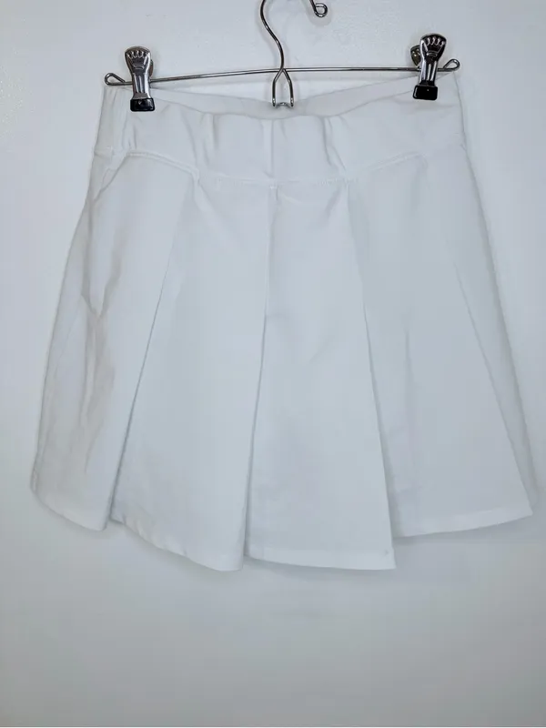 Abercrombie & Fitch White Tennis Skirt with Built-In Shorts Athletic Pleated S - Image 5