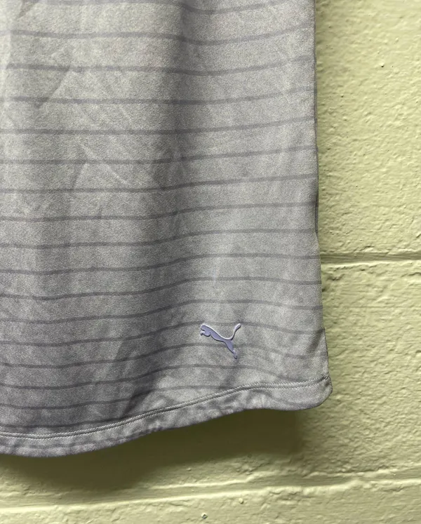 Puma Striped Purple Polo Tank Top - Image 2