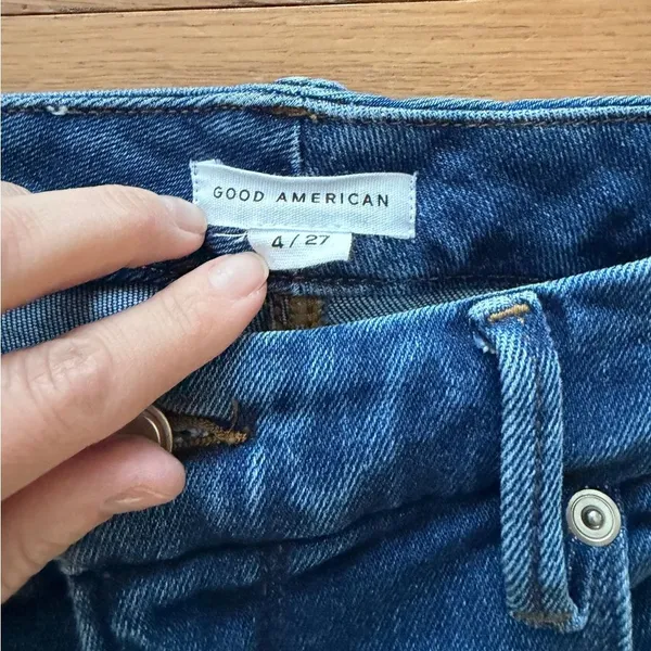 Good American Good Legs Denim Jeans Size 4/27 Skinny Slim Distressed High Rise - Image 6
