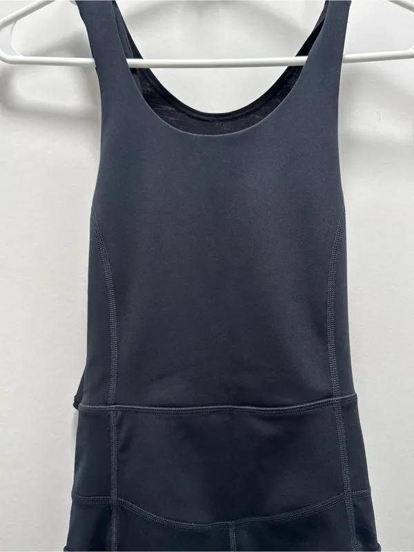 Free People Black Racerback Runner Runsie Athletic Onesie Romper XS NWOT - Image 11