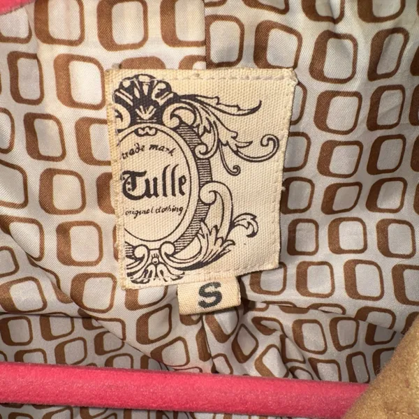 Tulle by Anthropologie Wool Blend Coat Brown Size Small Trench Coat - Image 5