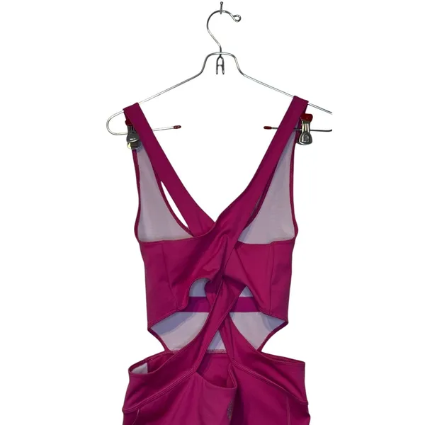 Free People Womens Jumpsuit Back It Up Pink‎ Dragonfruit One Piece Medium NWT - Image 11