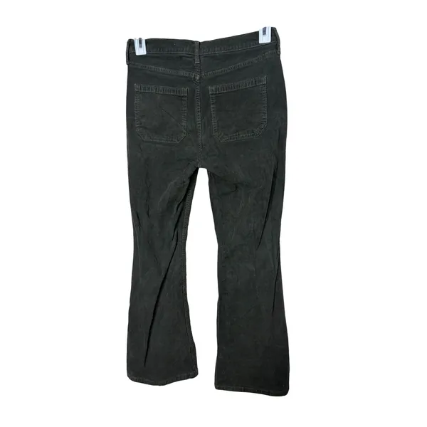 Gap 70s Flare High Rise Corduroy Pants 8P‎ Mistletoe Green Patch Pocket 29 - Image 5
