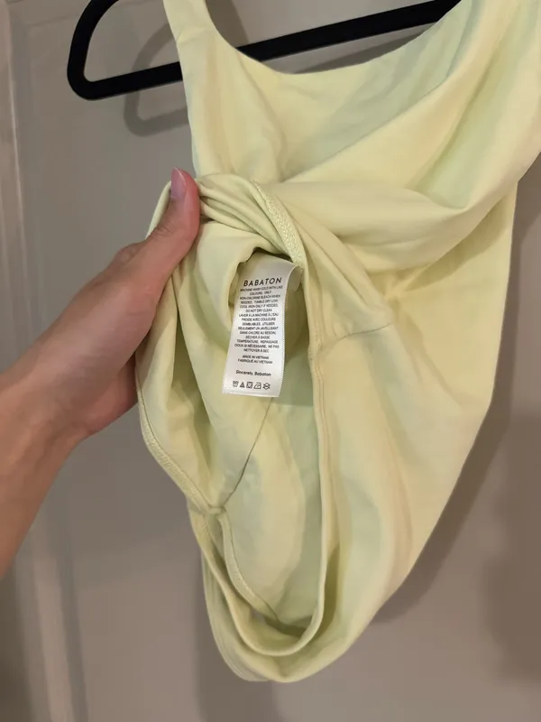 Aritzia Soft Green Original Contour Pursue Squareneck Bodysuit - Image 6