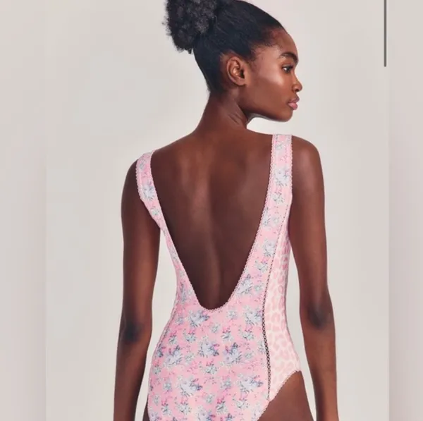 Love Shack Fancy Scoop Back Swimsuit - Image 2