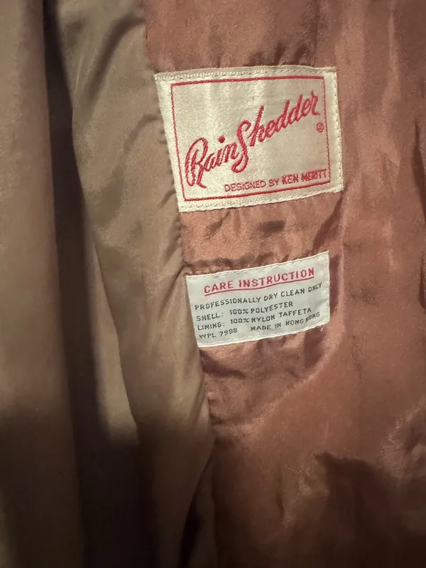 Rain Shredder by Ken Merit trench coat Pink Size M - Image 3