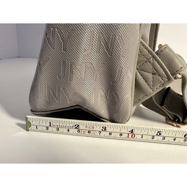 Jones New York JNY Mini Backpack Dusty Lavender Taupe Monogram Purse - Image 13