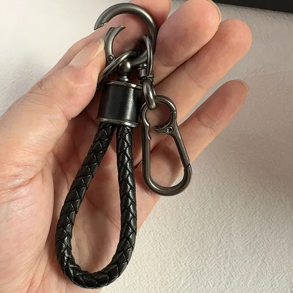 Car Keychain Carabiner Keychain for Men Women Braided Rope Bag Charm Key Rings - Image 5