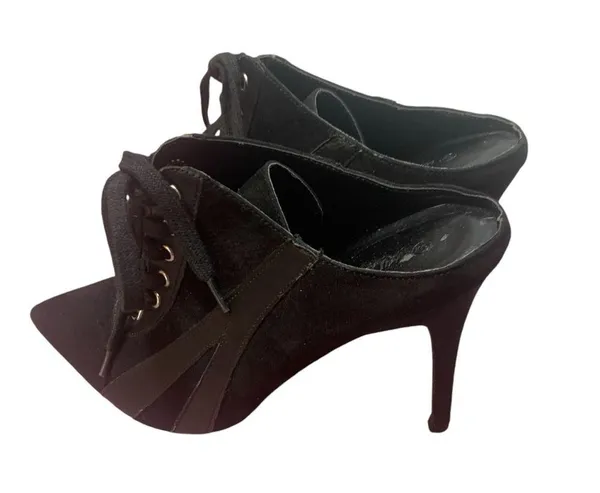 Witchy Boots Size 9 Ladies Wild Diva Lace Up 4” Heels - Image 7